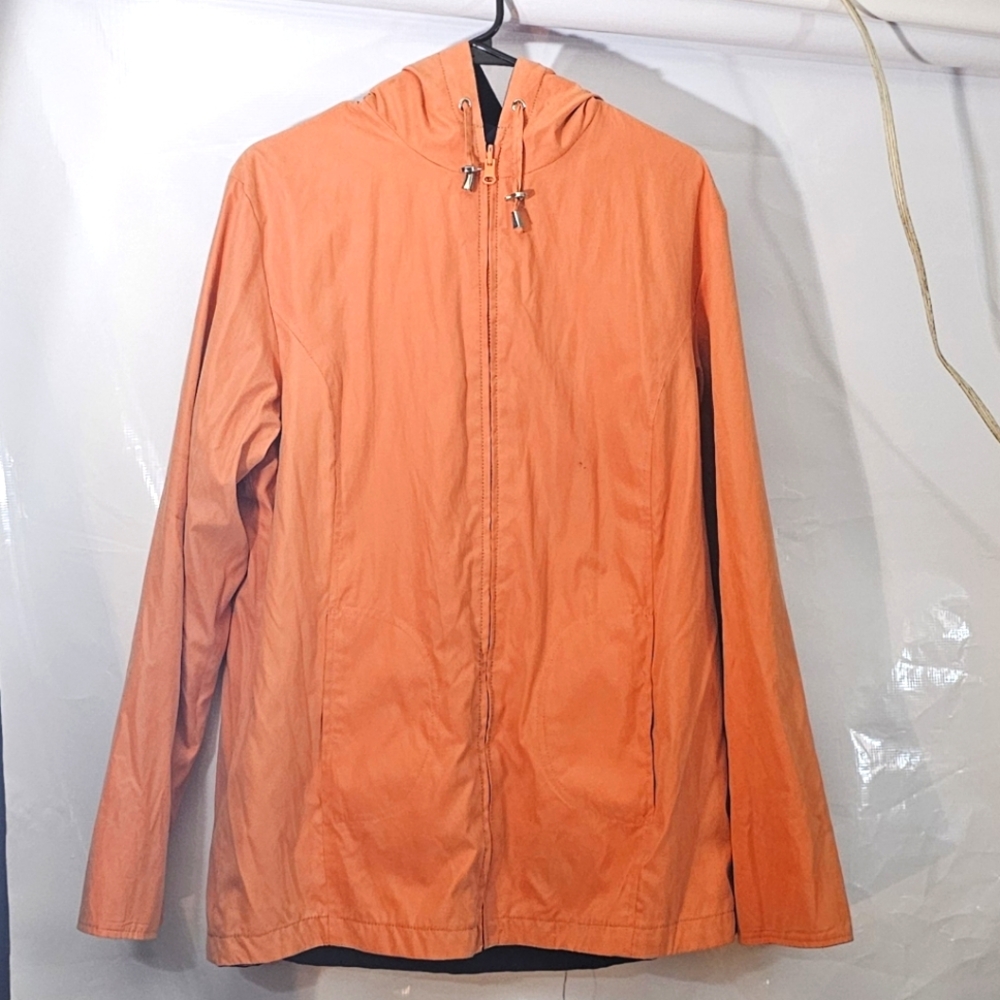 Mackintosh Mango-Navy Lrg Reversible Waterproof Jacket